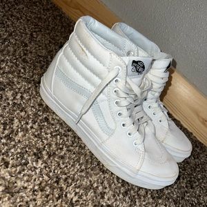 white high top vans